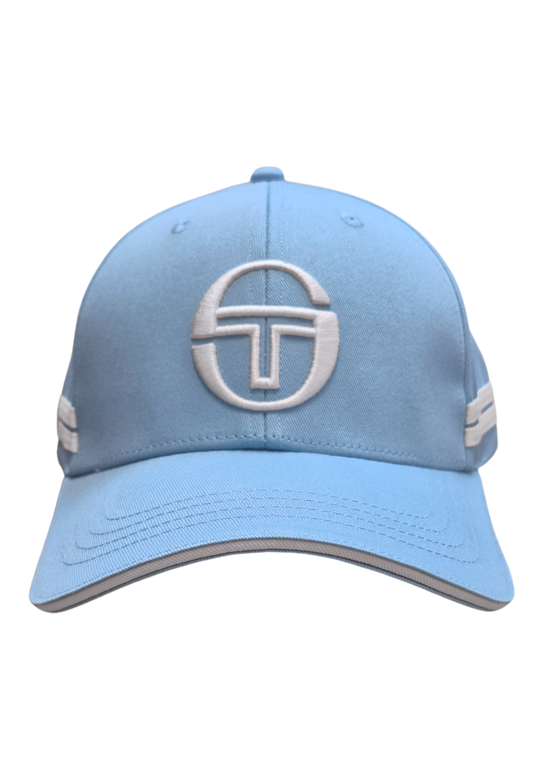 Sergio Tacchini Zadra Cap in Baltic Sea / Gardenia – Empire Premium